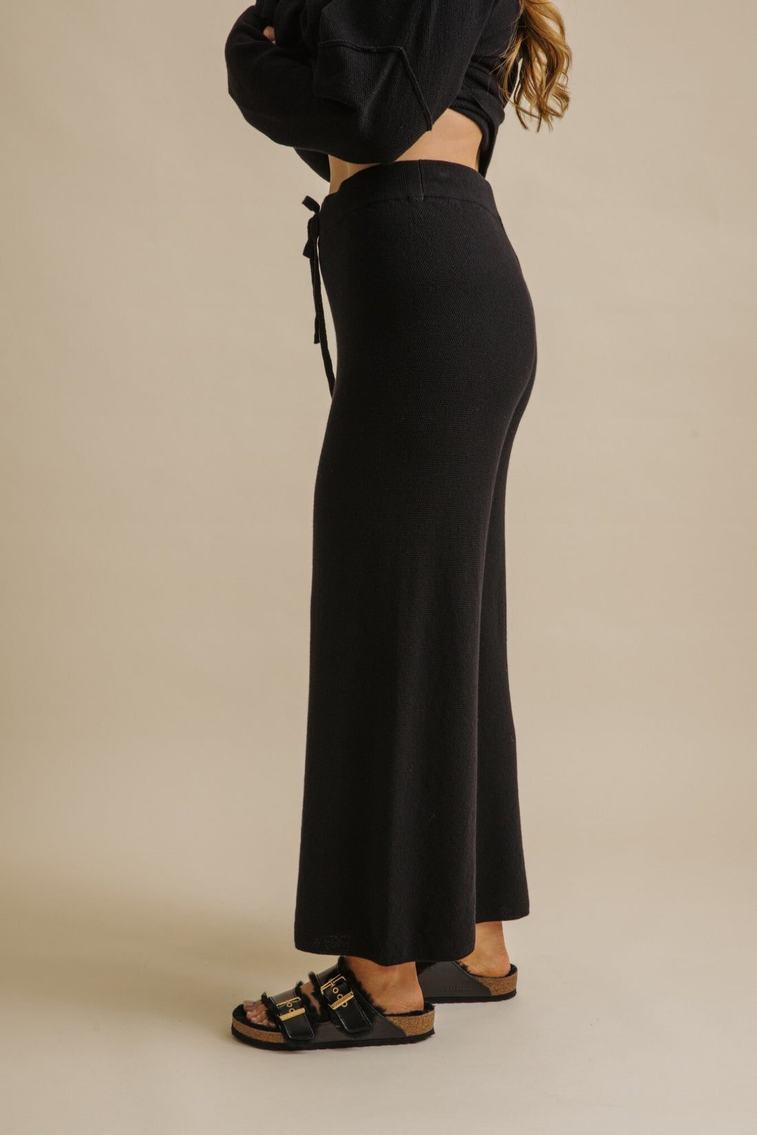 Winter Retreat Merino Cotton Pant Noir