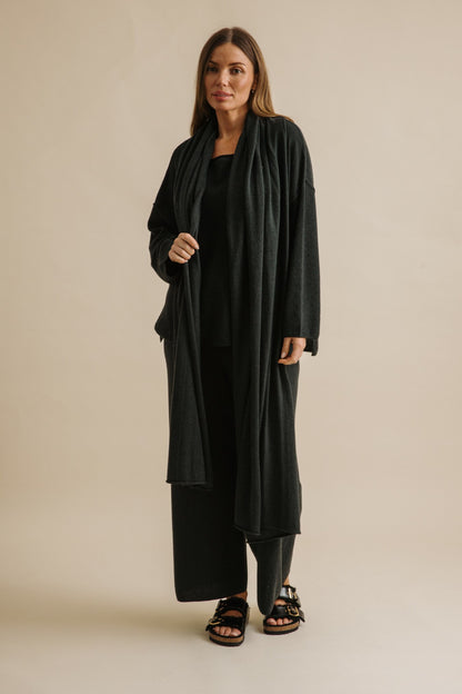 Winter Retreat Merino Cotton Wrap Pine