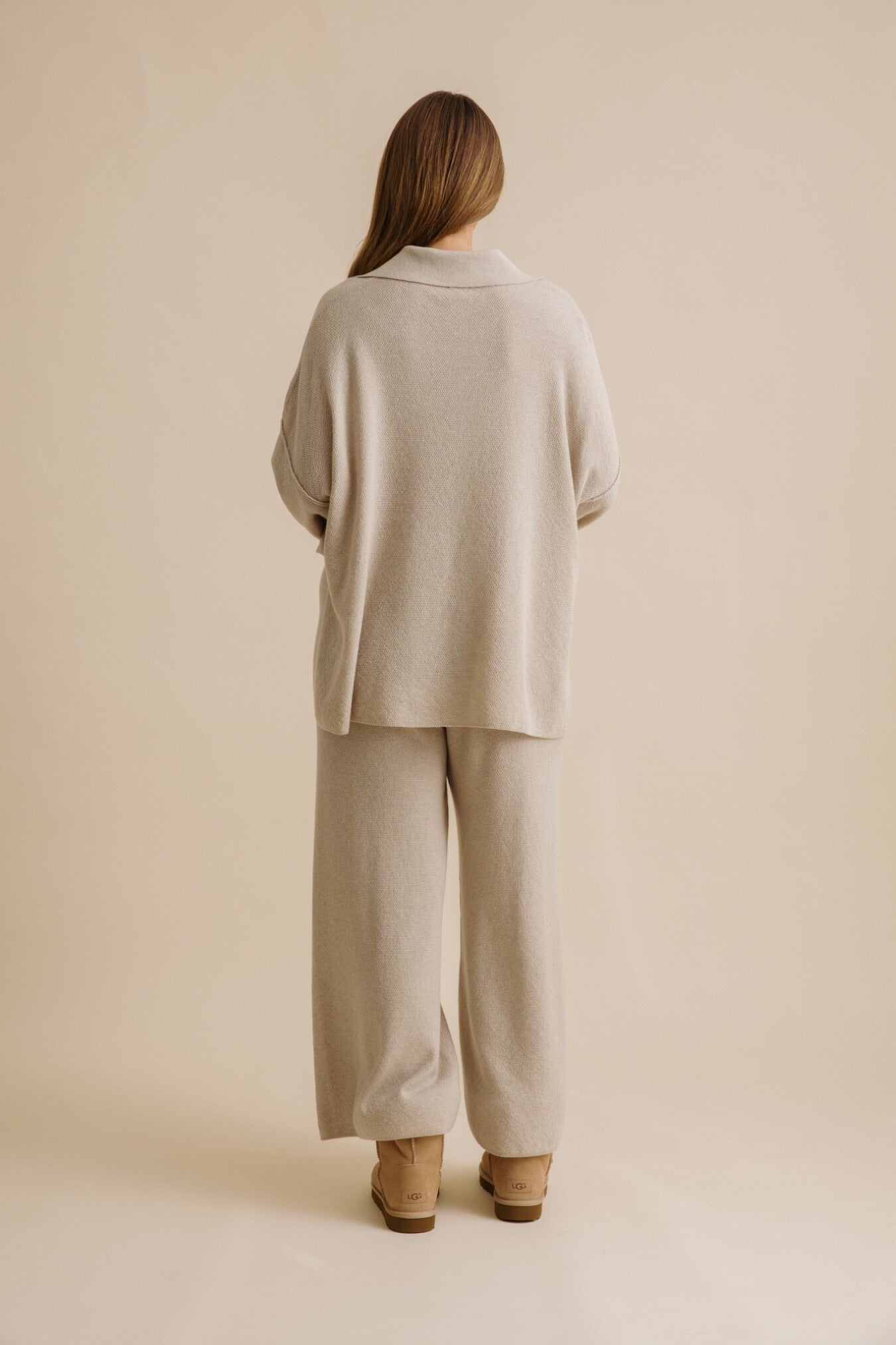 Winter Retreat Collar Pullover Wheat