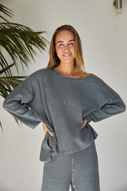 Retreat Cotton Twist Pullover Mineral Combo