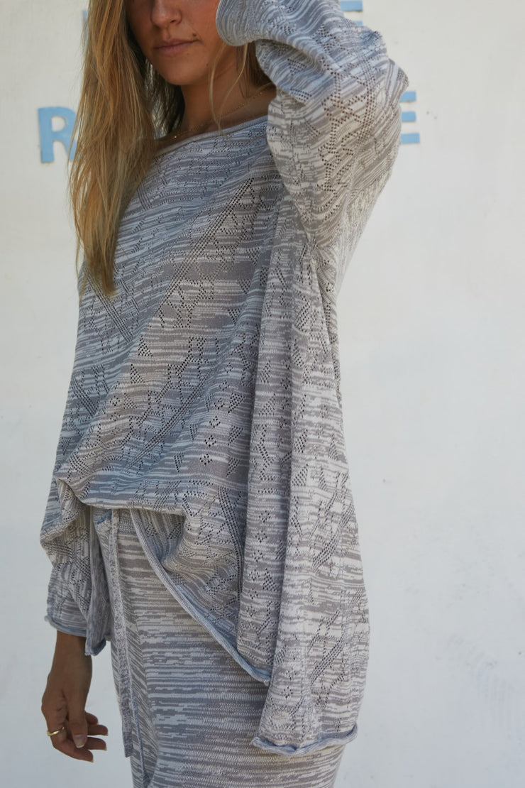 Oahu Pointelle Pullover